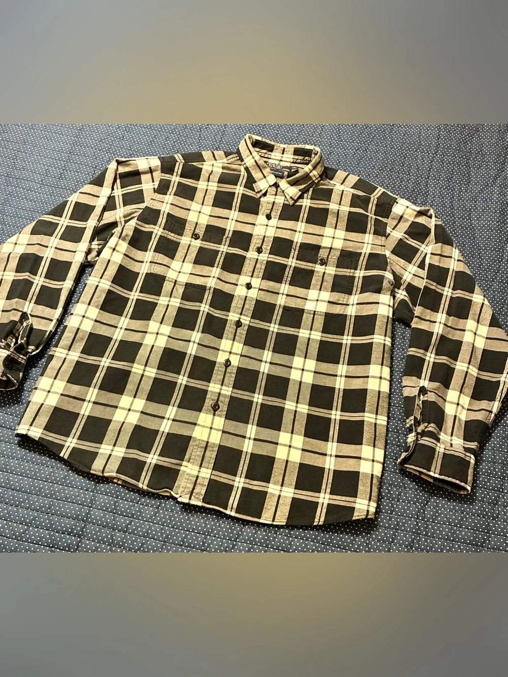 VTG. 90’S POLO RALPH LAUREN COTTON FLANNEL- SIZE X-LARGE